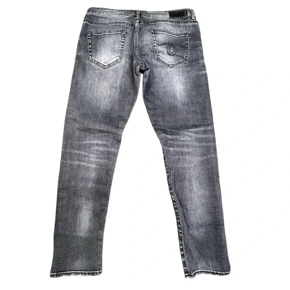 R13 Boy Skinny Jeans Women's Sz 27 Made in Italy Vintage Black Denim